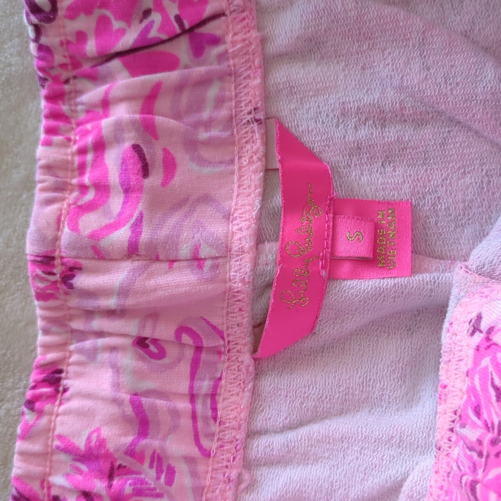 Lilly Pulitzer Emora Knit Pull-on Pants Jogger Pink Blossom Wild About You Small - Picture 11 of 16